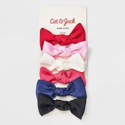 Bow Hair Clips - 6ct - Cat & Jack