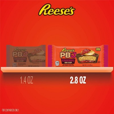 Reese's Strawberry Milk Chocolate King Size Peanut Butter Cups - 2.8oz