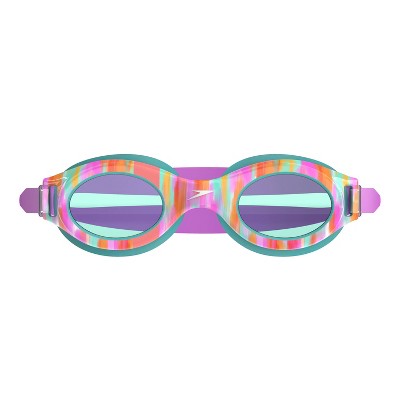 Speedo Kids Junior Glide Print Swim Goggles - Arctic Glass Lani Blur/Jade