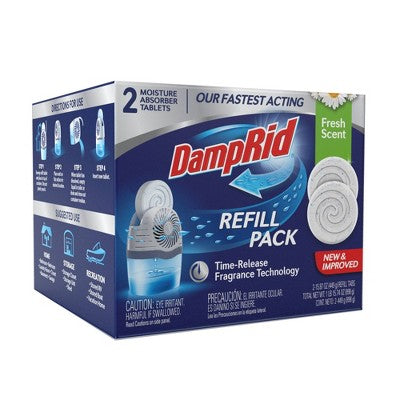 DampRid Moisture Absorber Air Freshener Fresh Scent - 15.74oz/2pk