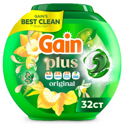 Gain Original Super Flings Plus Laundry Detergents - 32ct