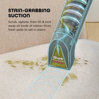 Shark StainForce Portable Cordless Spot & Stain Cleaner with Dual-Activated Cleaning SolutionHX101 Gray
