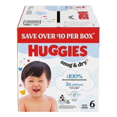 Huggies Snug & Dry Disposable Diapers - Size 6 - 100ct