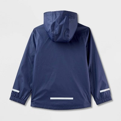 Kids' Rain Coat - Cat & Jack Navy Blue XS