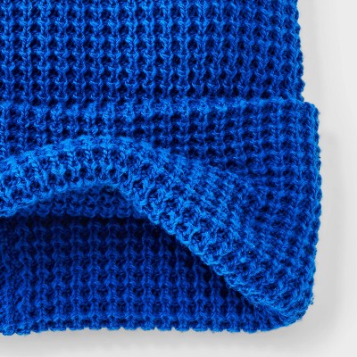 Men's Waffle Knit Beanie - Goodfellow & Co Blue