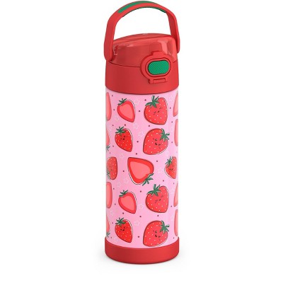 Thermos 16oz Stainless Steel FUNtainer Water Bottle - Strawberry Smiles