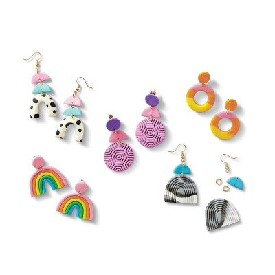 Clay Jewelry Kit - Mondo Llama: DIY Art Kit with Earring Hooks & Molds for Making Clay Bracelets & Jewelry