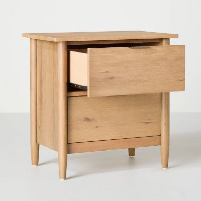 Wood Nightstands with Drawers White Oak/Natural - Hearth & Hand with Magnolia (LOCAL PICKUP ONLY)