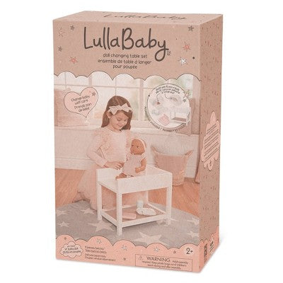 LullaBaby Doll Changing Table and Accessories Set - 6pc