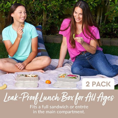 Bentgo Fresh Leakproof Bento Lunch Box 2pk - Dune & Moondust: BPA-Free Containers