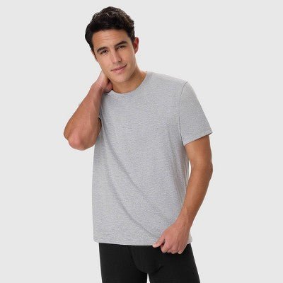 Hanes Men's 5pk T-Shirt Undershirts, Premium Everyday Tee Midweight Crewneck Shirt Pack, Wicking - Gray S
