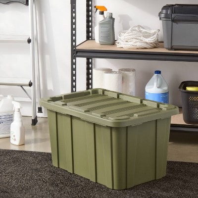 27gal Heavy Duty Tote Green - Brightroom (LOCAL PICKUP ONLY)