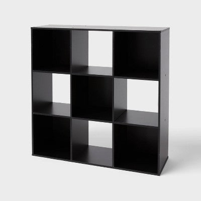 9-Cube Book Shelf Black - Brightroom (LOCAL PICKUP ONLY)