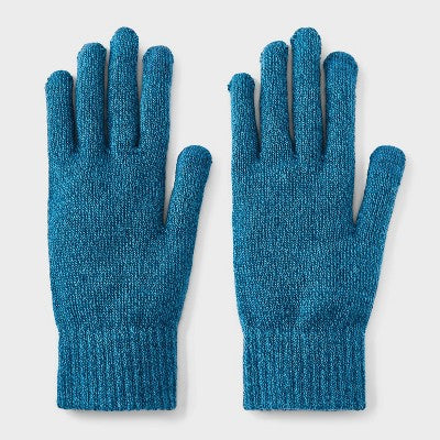 Men's Classic Knit Touch Gloves - Goodfellow & Co Blue