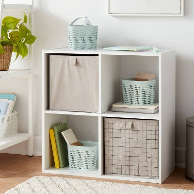 11" Fabric Bin Gray Pattern - Brightroom