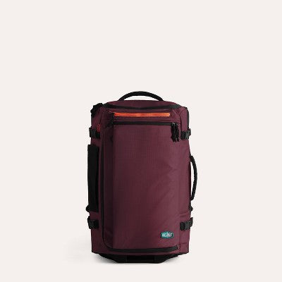 Bagsmart Blast 43L Roller Travel Backpack - Red Currant