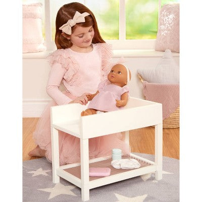 LullaBaby Doll Changing Table and Accessories Set - 6pc