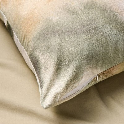 King Euro Heavyweight Linen Blend Decorative Throw Pillow Washed Watercolor Print - Casaluna (LOCAL PICKUP ONLY)