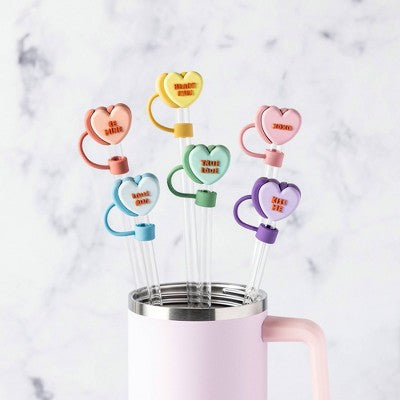 Manna Set of 6 "I'm Taken" Straw Toppers