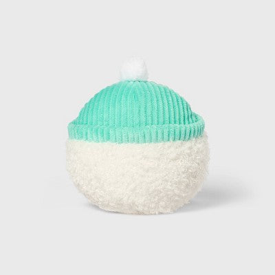 6" Snowball with Blue Hat Stuffed Plush - Gigglescape: Polyester, Character Theme, 1 Year+, 0.2 lbs