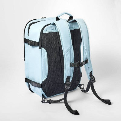 35L Travel Backpack Muddy Aqua - Open Story: Water-Resistant