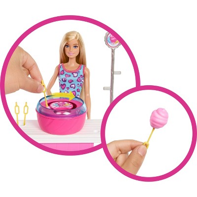 Barbie Mysteries: Beach Detectives Malibu Doll, Cotton Candy Game Playset & Accessories