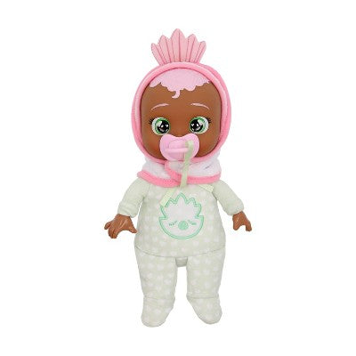 Cry Babies Tiny Cuddles Newborn 10" Daphne Baby Doll Pink Hair/Green Eyes