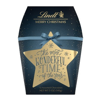 Lindt Calligraphy Christmas Candy Gift Box - 5oz
