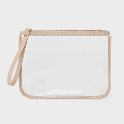 Clear Pouch Wristlet - A New Day Tan
