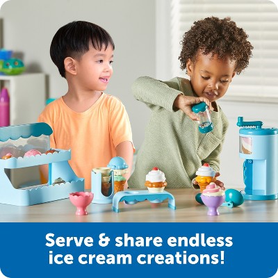Learning Resources Swirly Scoops Ice Cream Shoppe: Baby & Toddler Learning Toy, 2-Year-Old Gifts, 31 Pieces