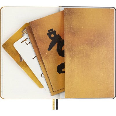 Moleskine 176pg Ruled Large Journal 8.29"x5.12" Year of the Dragon: Hard Cover, Elastic Band,