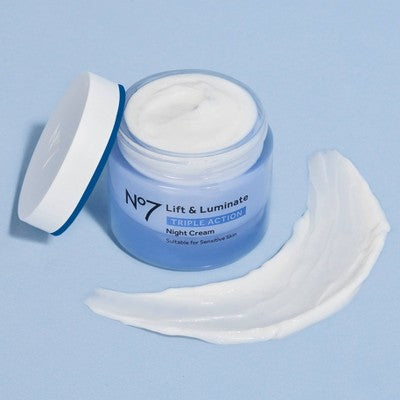 No7 Lift & Luminate Triple Action Night Cream - 1.69 fl oz