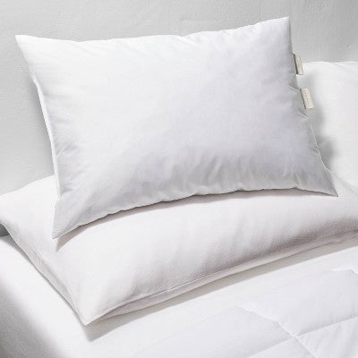 Standard/Queen Medium Machine Washable Customizable Feather and Down Bed Pillow Insert White - Casaluna