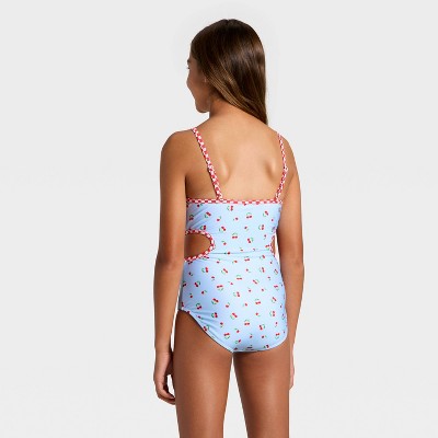 Girls' Cherry Pie One Piece Swimsuit - art class M Plus