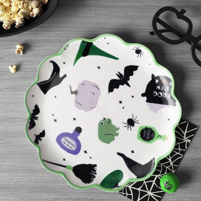 10.5" Halloween Melamine Novelty Potions Dinner Plate - Hyde and EEK! Boutique