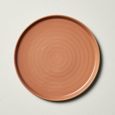 10" Flared Brim Stoneware Dinner Plate Cosmic Rust - Hearth & Hand with Magnolia