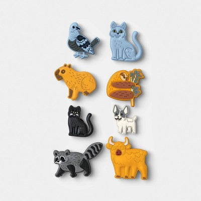 8pk Phone Charms - Animals - heyday