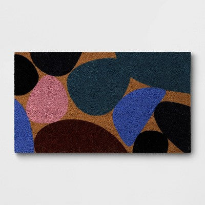 1'4"x2'4" Geometric Blob Rectangular Outdoor Doormat - Room Essentials (LOCAL PICKUP ONLY)