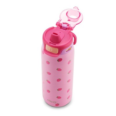 Ello Pop & Fill 18oz Stainless Steel Water Bottle Strawberry 3D Print