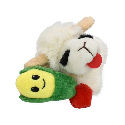 Multipet Lamb Chop Holding Corn Dog Interactive Plush Toy