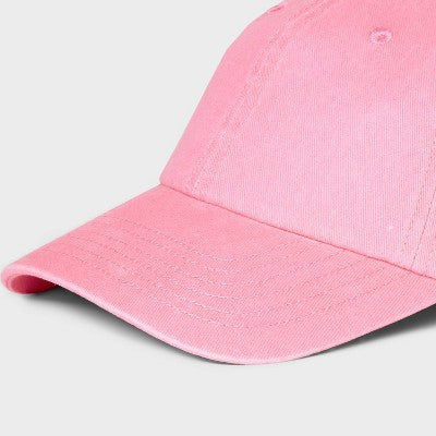 Baseball Hat - Universal Thread Pink: Cotton Twill, Adjustable Strap, Lightweight Fabric