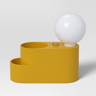 Orb Shade Organizer Novelty Table Lamp Mustard - Room Essentials