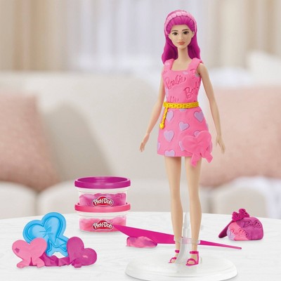 Play-Doh Barbie Hearts and Hair Designer Doll Set