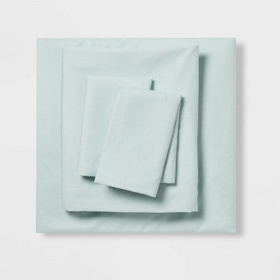 Full Microfiber Sheet Set Mint - Room Essentials: Polyester Bedding, 170 Thread Count, OEKO-TEX Certified