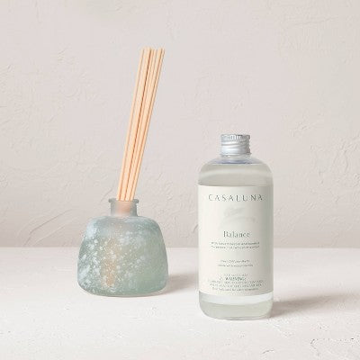 350ml Balance Reed Diffuser Refills - Casaluna: Bamboo & Lotus Aromatherapy, No Battery Required