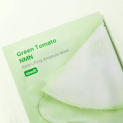 SUNGBOON EDITOR Green Tomato NMN Pore Ampoule Mask - 0.81oz: Moisturizing, Exfoliating, Hydrating, Contains Peptides