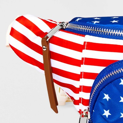 Americana Belt Crossbody Bag - Mad Love Blue/Red