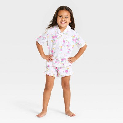 Toddler Girls' 2pc Mommy & Me Pajama Set - Cat & Jack White 2T