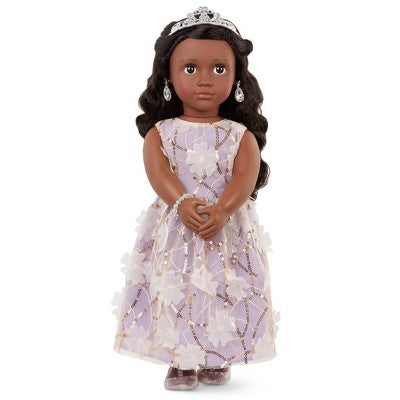 Our Generation Ambreal with Tiara & Floral Gown Outfit 18" Fashion Doll (LOCAL PICKUP ONLY)