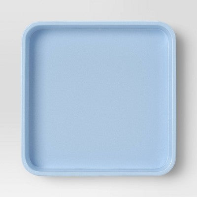3pc Stackable Melamine Decorative Trays Blue/Green - Room Essentials